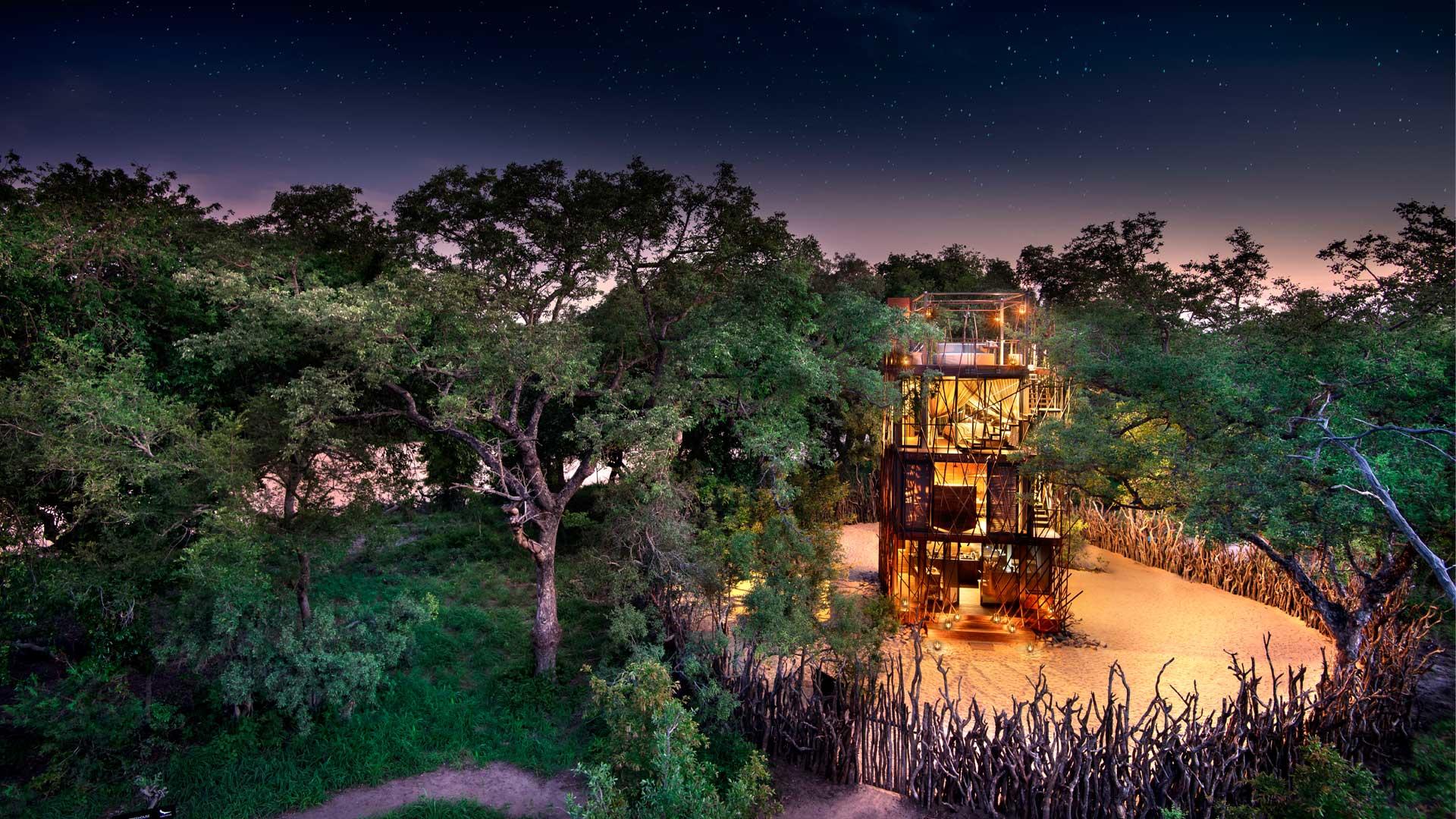 Ngala Treehouse Exterior Stars